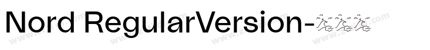 Nord RegularVersion字体转换 Nord RegularVersion字体转换